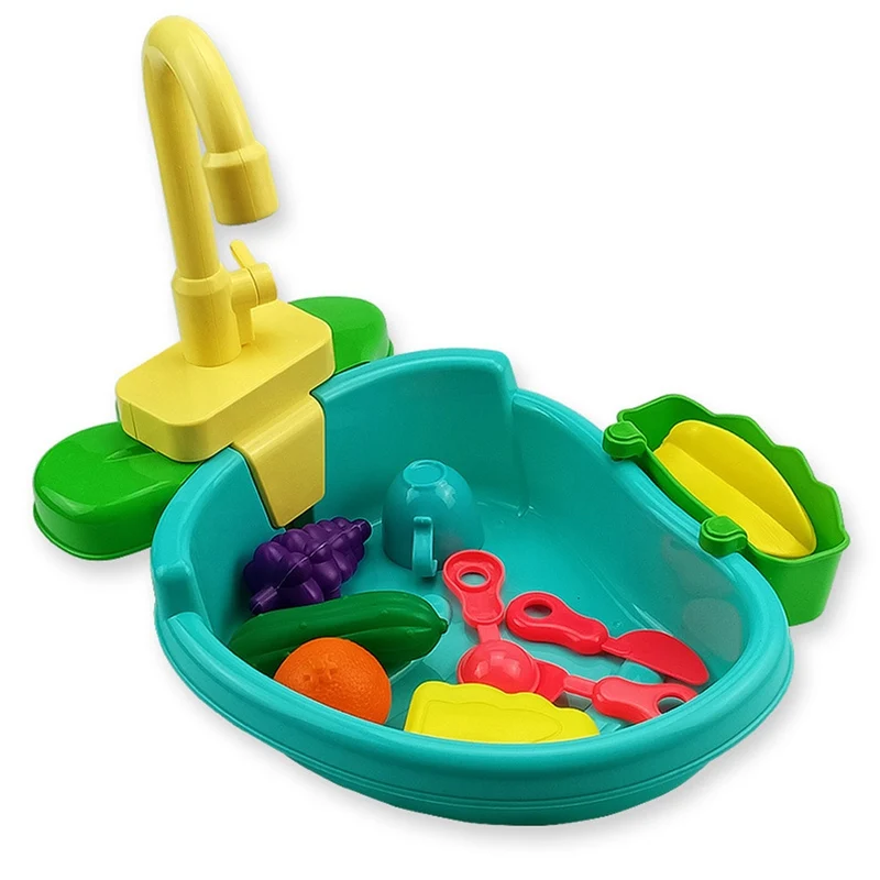 

Children's Kitchen Toy Pretend Play House Toys For Girls Gift Children's Play House Kitchen Sink Toy Radish Dishwasher