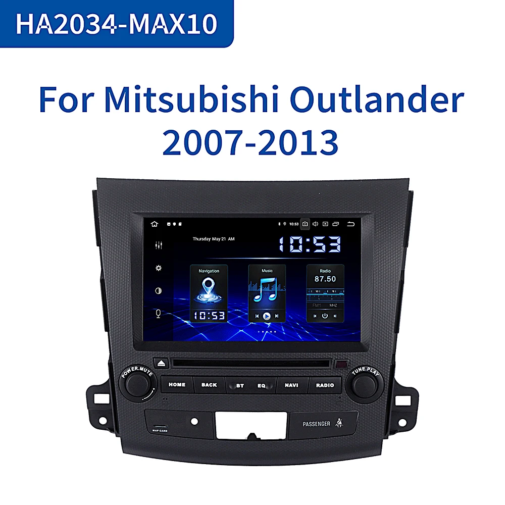 Dasaita 2 Din 8 &quotAndroid 10 0 для Mitsubishi Outlander Peugeot 4007 Citroen C Cross 2007 2008 2009 2010 2011 Автомобильный DVD