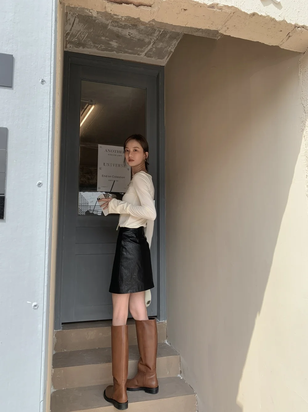 Hip Wrap Skirt Spring 2021 New Fashion Small Leather Slim High Waist Short | Женская одежда