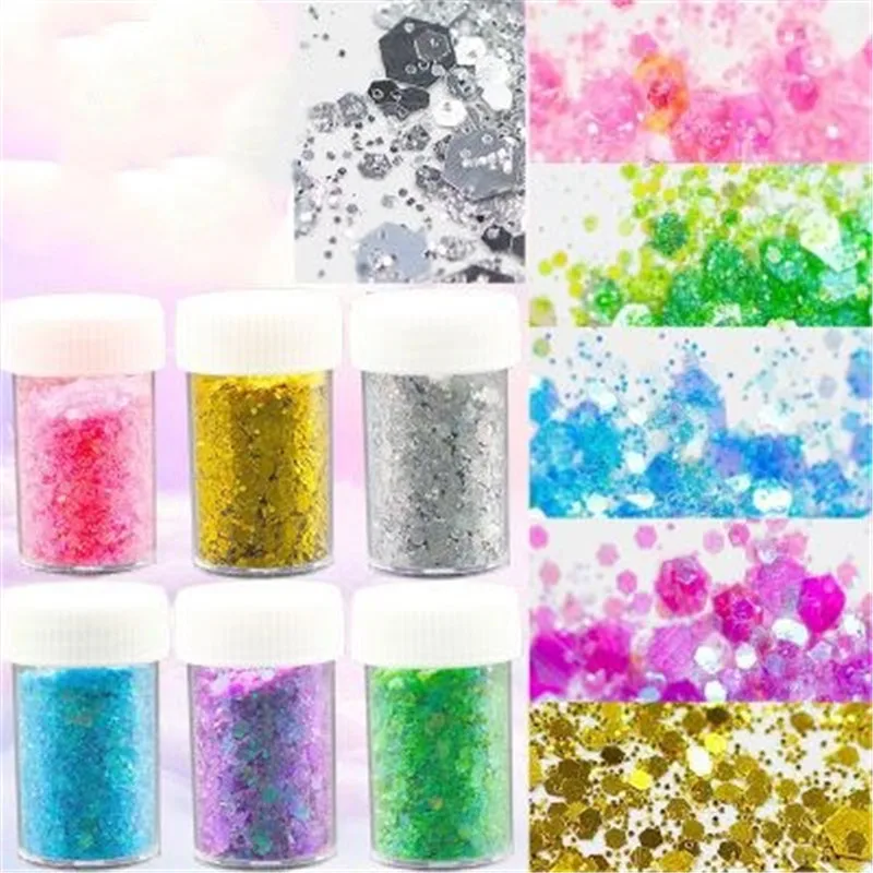 Прозрачный/пушистый слайм бокс с блестками 12 цветов 10 г популярные игрушки для