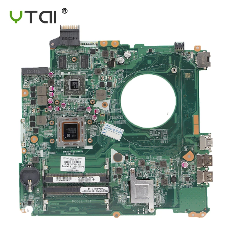 Материнская плата DAY21AMB6D0 для HP Pavilion 15 P A10 7300M 2G 778258 601 501 001 DDR3 100% протестирована без