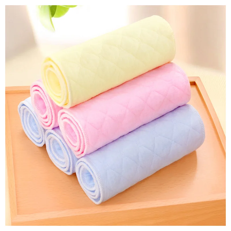 

5 piece color diapers 3-layer baby diapers foldable free non fluorescent cotton diapers spring, summer, autumn and winter