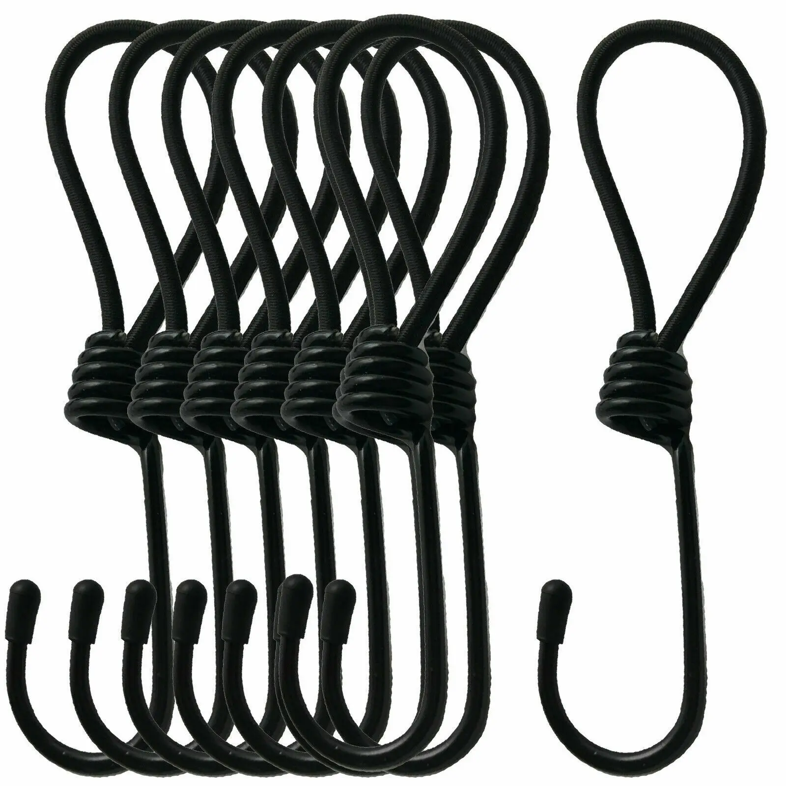 8 шт. эластичный крючок 6 дюймов банджи-петля шнур Завязывающийся ремень