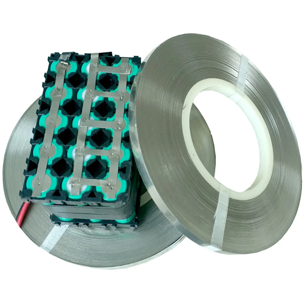 

1kg/roll 0.1mm x 8mm High quality Nickel Plated Steel Strap Strip Sheets 18650 battery spot welding