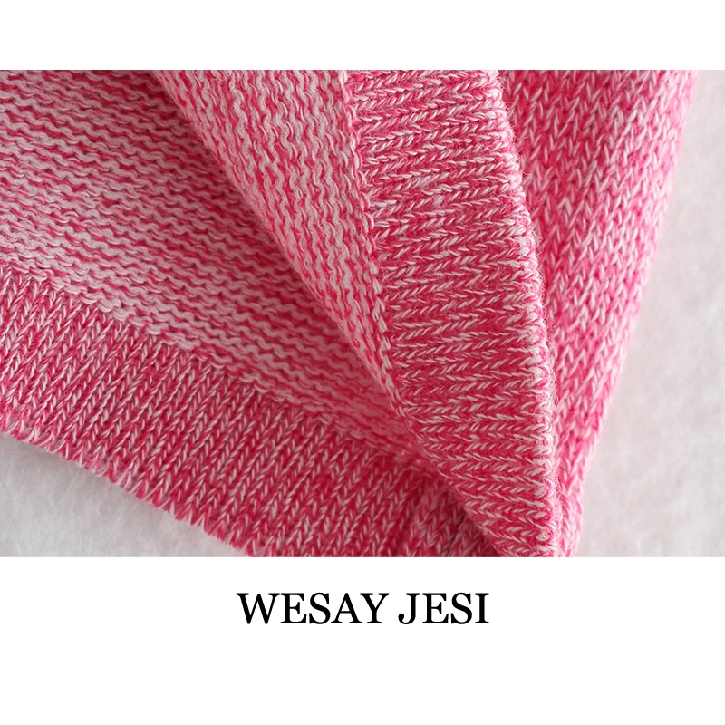 

WESAY JESI 2021 Summer Fashion Sexy Knit Mini Dress Holiday Dress Halter Halter Vest Club Dress Ladies Party Nightclub Beachwear