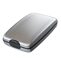 rfid aluminum alloy wallet multi function card case aluminum bank card case fashion wallet bank card business card case