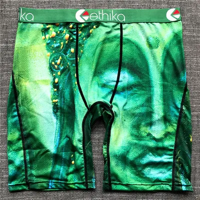Ethika мужские трусы-боксеры нижнее бельё для девочек дизайнерские дышащие трусы-боксеры из Ice Silk длинные Шорты спортивные мужские облегающие трусы для мужчин