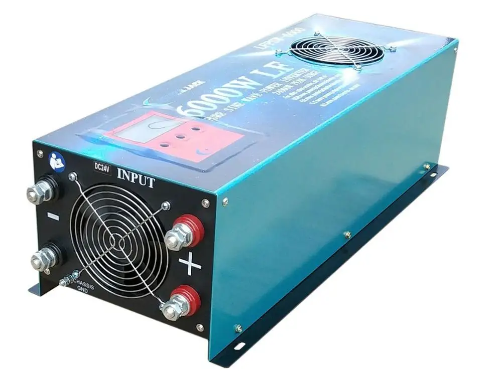 POWERJACK 6000 Вт Чистая Синусоидальная волна инвертор постоянного тока 12 В к AC 220 230 50 hz