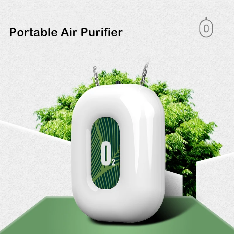 

4Pack Personal Wearable Air Purifier Necklace Mini Portable Air Freshner Ionizer Negative Ion Generator for Travel