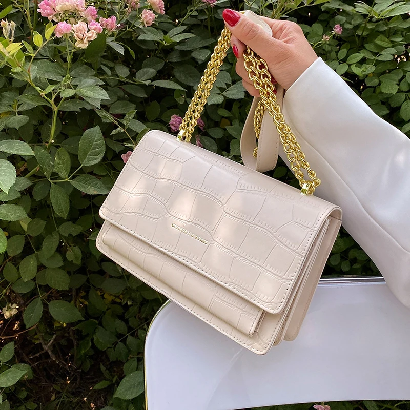

с доставкой Stone Pattern Small PU Leather Flap Crossbody Bags For Women 2021 Trend Lady Branded Trend Shoulder Purses Handbags