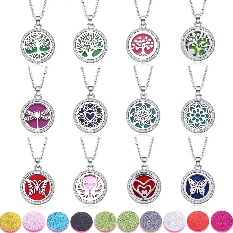 Древо жизни эфирные масла медальоны для ароматерапии с Стразы арома распылитель