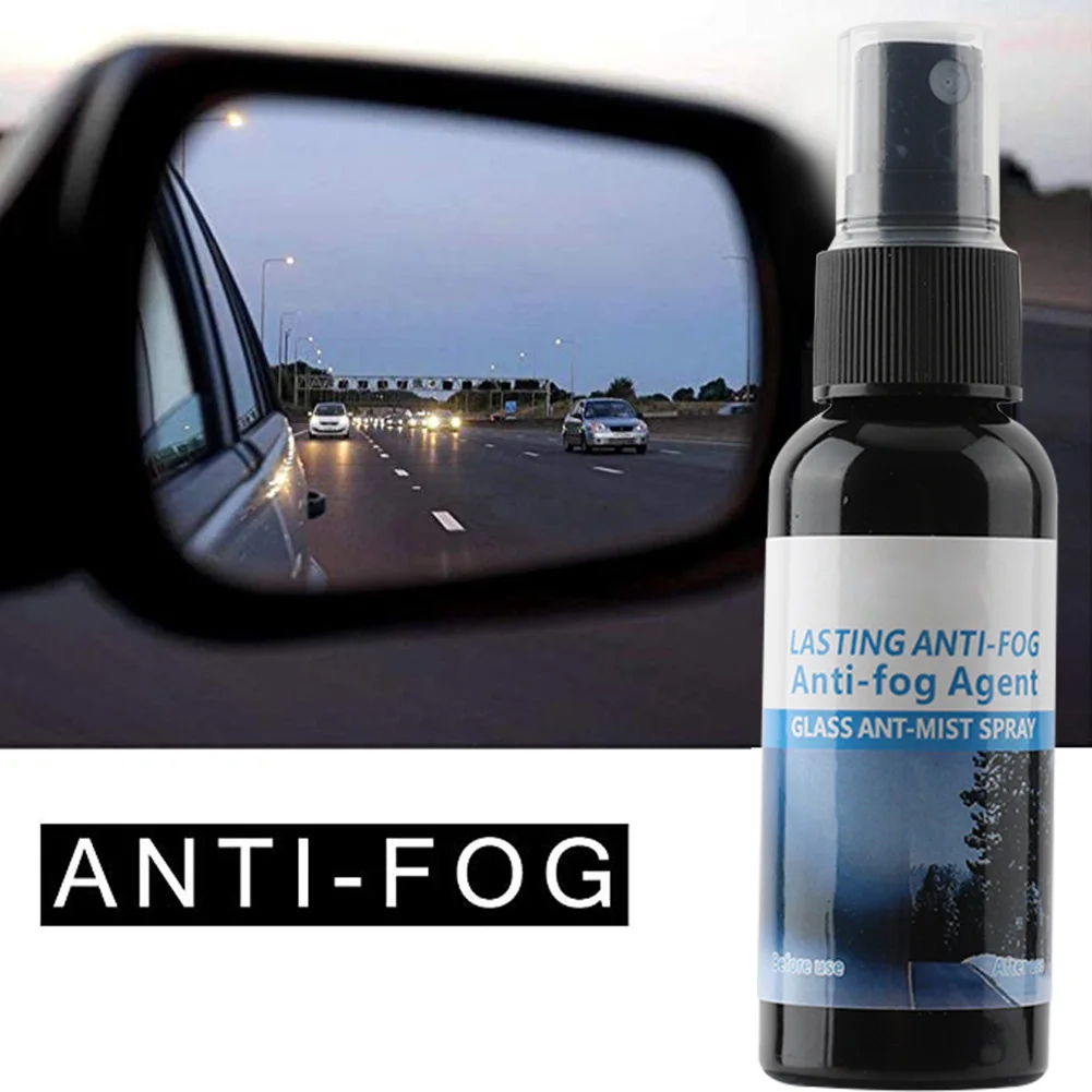 

Car Cleaner Anti-Fogging Agent 50ml Windshield Glass Rearview Mirror Defogger Spray Long-Lasting Super-Hydrophobic Glass Cleaner