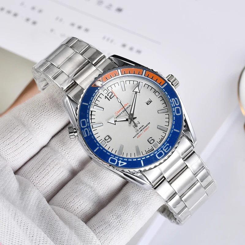 

Luxury Mens Watch Stainless Steel Quartz Watch Classic Business Clock Sports Waterproof Montre Homme AA+