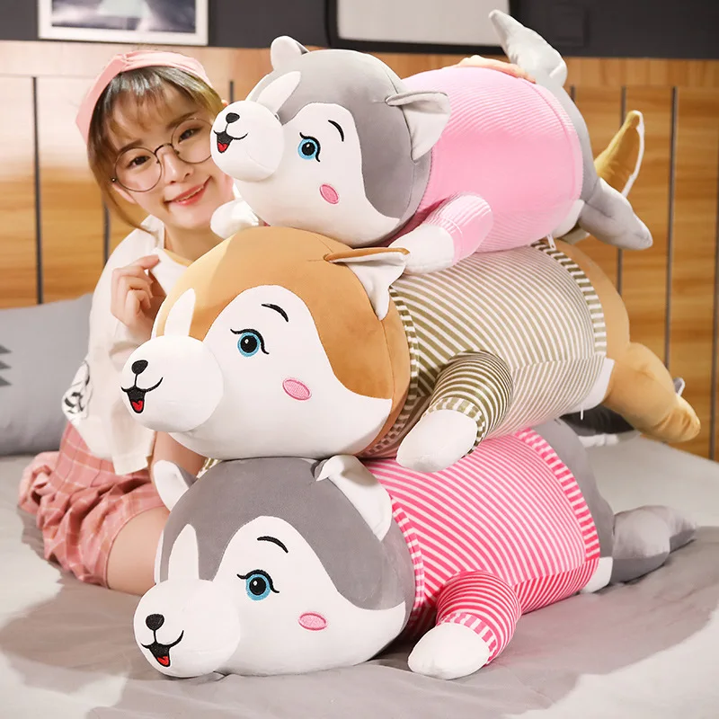 40-100 см милая плюшевая игрушка хаски собака мягкая набивная Подушка