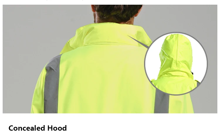 EN471 ANSI/SEA 107 Hi vis двухцветная водонепроницаемая куртка для парка безопасности со светоотражающей лентой оранжевая рабочая одежда зимняя куртка