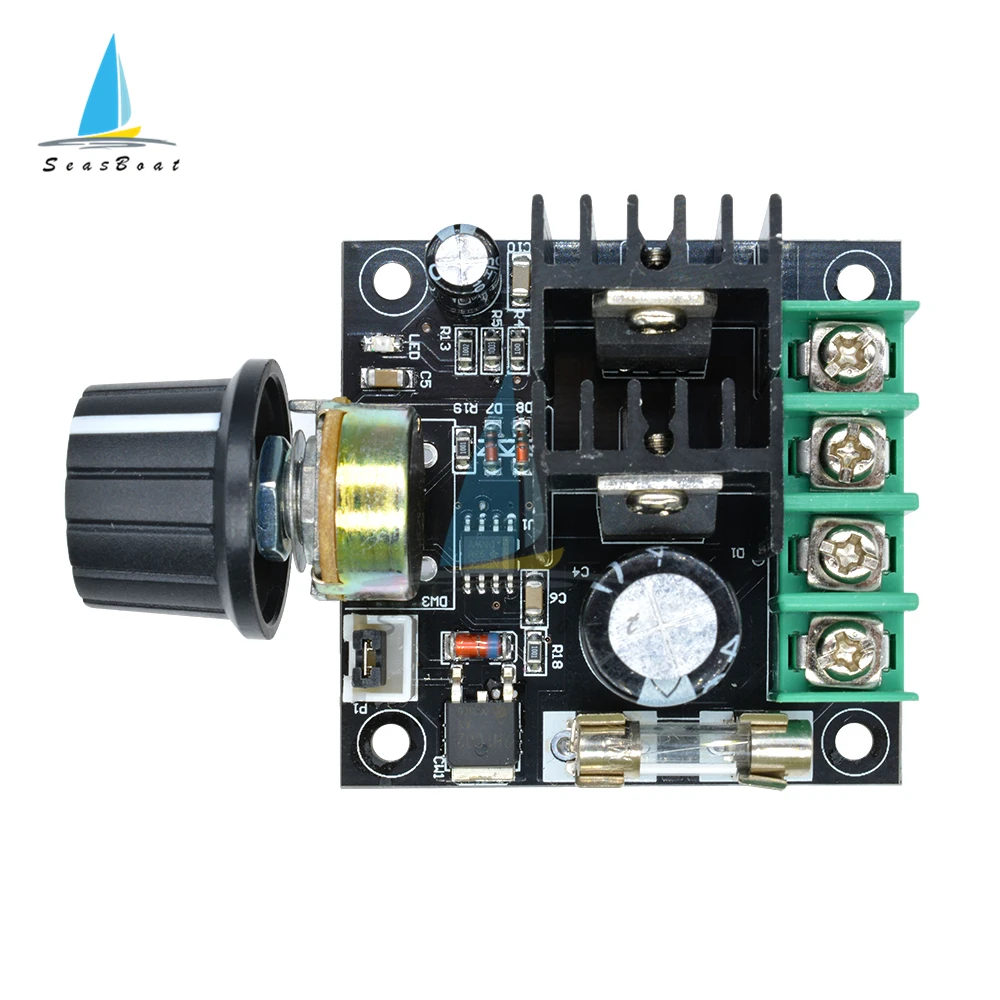 Регулятор контроллер скорости двигателя постоянного тока PWM DC 12-40 в 10A регулятор