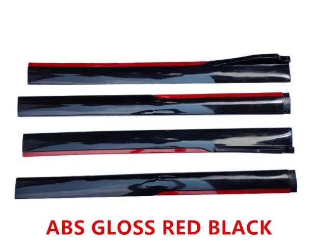

4PCS ABS SIDE BODY SKIRTS KIT LIP COVER FOR Audi SLINE A3 S3 RS3 A4 S4 RS4 A5 S5 RS5 B8 B9 A6 S6 RS6 C7 C8 A7 S7 RS7 A8 S8