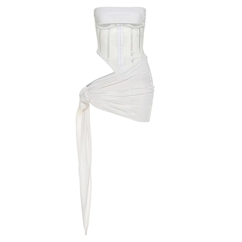 

2020 spring new women's sexy mesh see-through hollow slim skirt suit two piece set women two piece outfits outfits for women