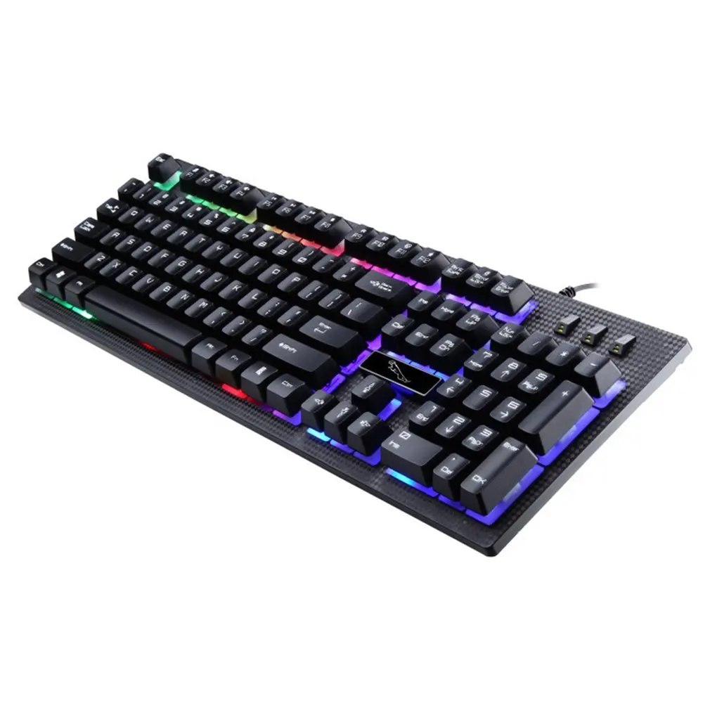 

G20 Wired USB Illuminated Multi Color Backlight Gaming Keyboard Ergonomic Comfortable 104 Keys Keyboard For PC Laptop