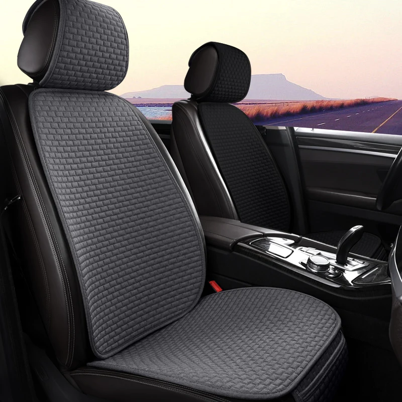 Автомобильные Чехлы На Сиденья безопасные для здоровья льняные Защитные чехлы