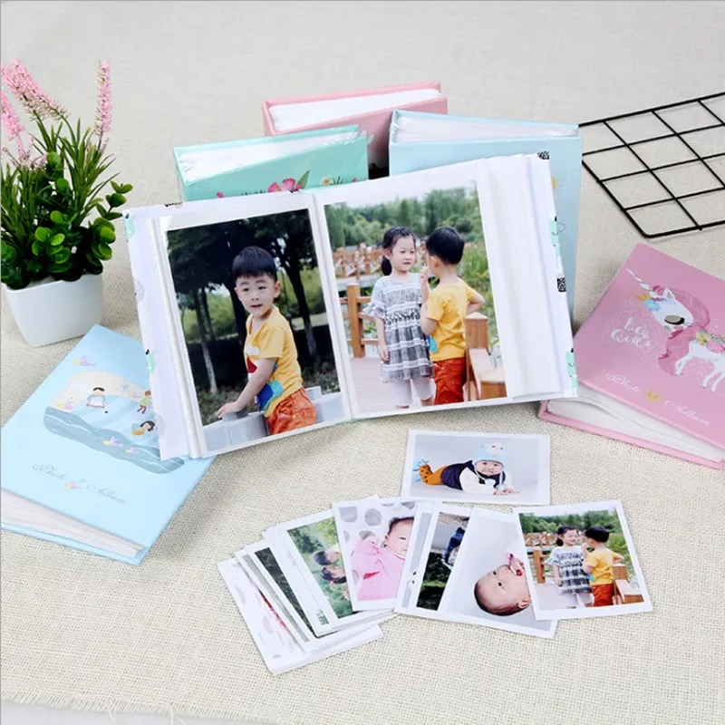 Детский фотоальбом с рисунками из мультфильмов 4D большой 6 дюймов 100 вставка