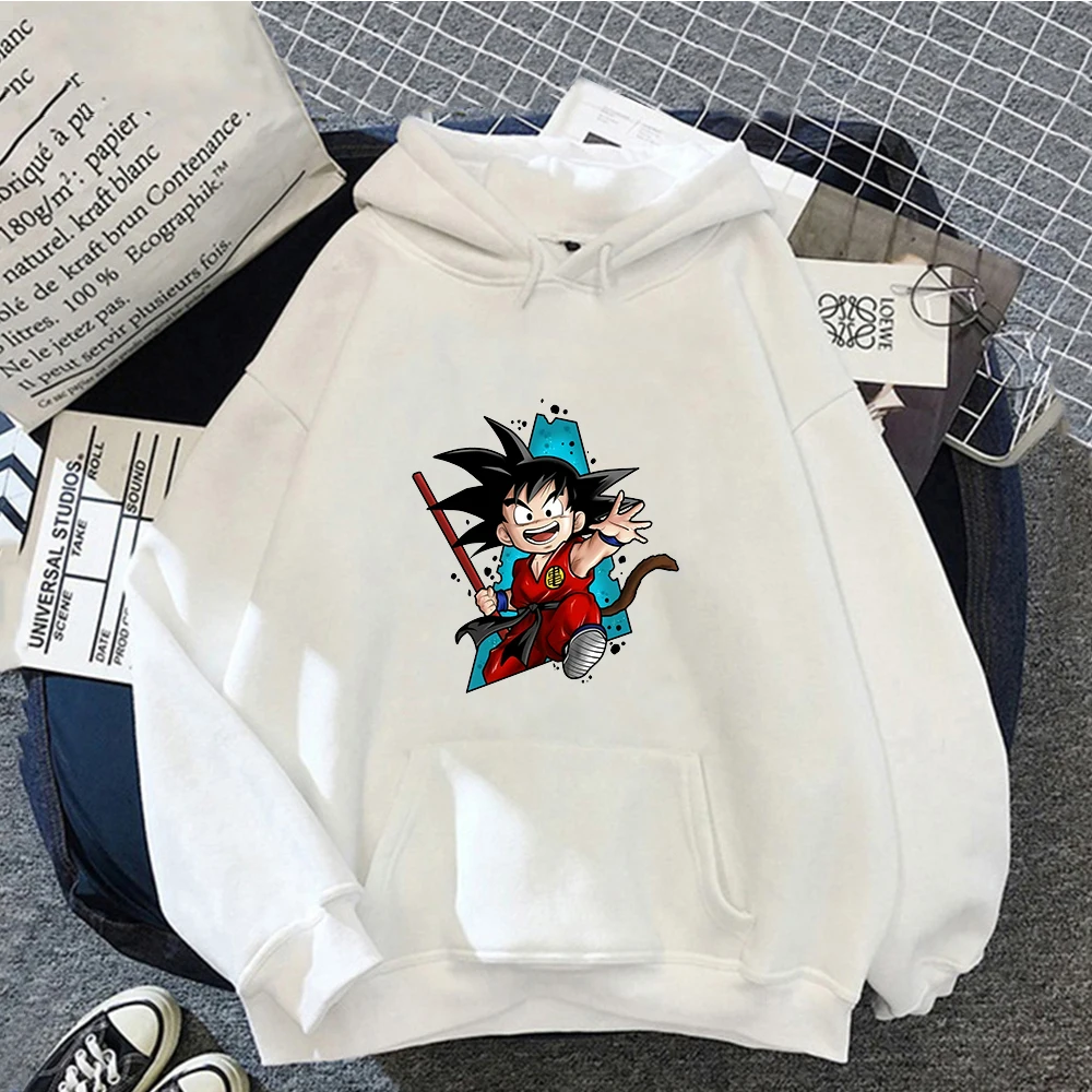 

Dragon Ball Son Goku Super Saiyan Men's Hoodies Spring Clothes Anime Manga Hooded Sweatshirts Cartoons Pullovers Casual Man Tops