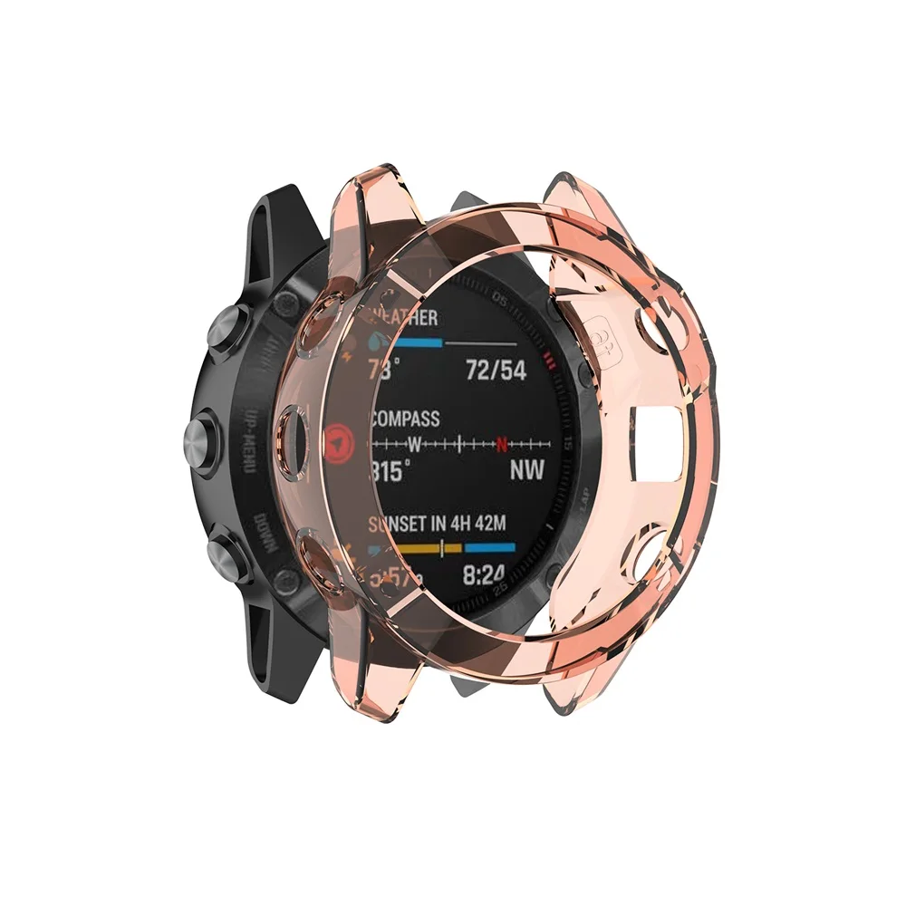Защитный чехол для умных часов Garmin Fenix 6 6S 6X Pro мягкий из ТПУ | Электроника