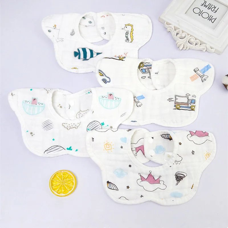 1 шт. нагрудник с цветочным принтом васойоли 8 слоев одежда для отрыва 26*29 см