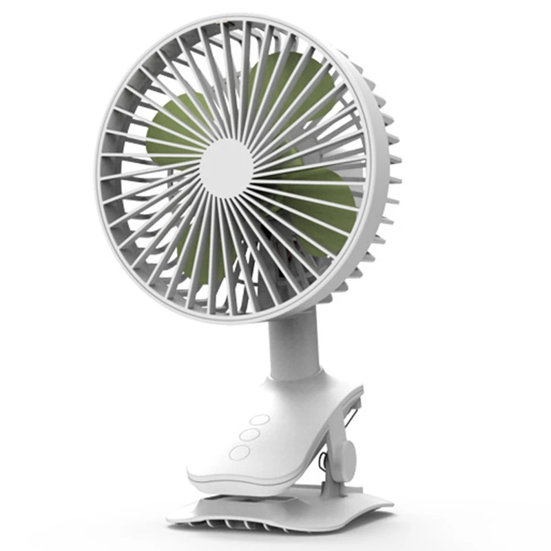 

Mute, Shake Head, 3-Gear Adjustment Small Fan Baby Car Clip Fan, Desktop Dormitory, Table Type Small Fan