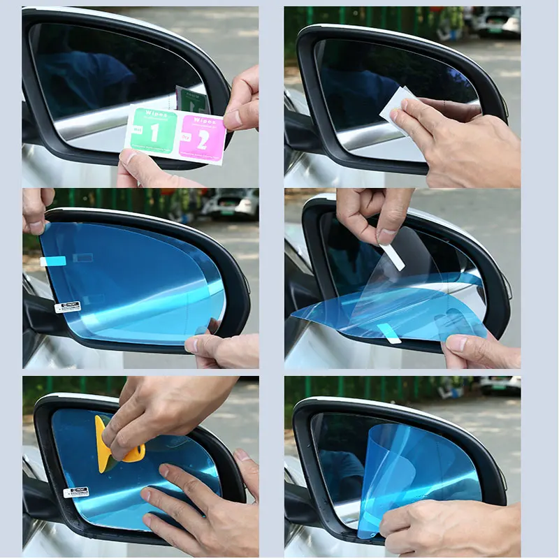 For Mercedes Benz W177 A C E GLC GLA CLA W205 W213 X253 X156 Car Rearview Mirror Anti Fog Waterproof Protective Film Sticker | Автомобили