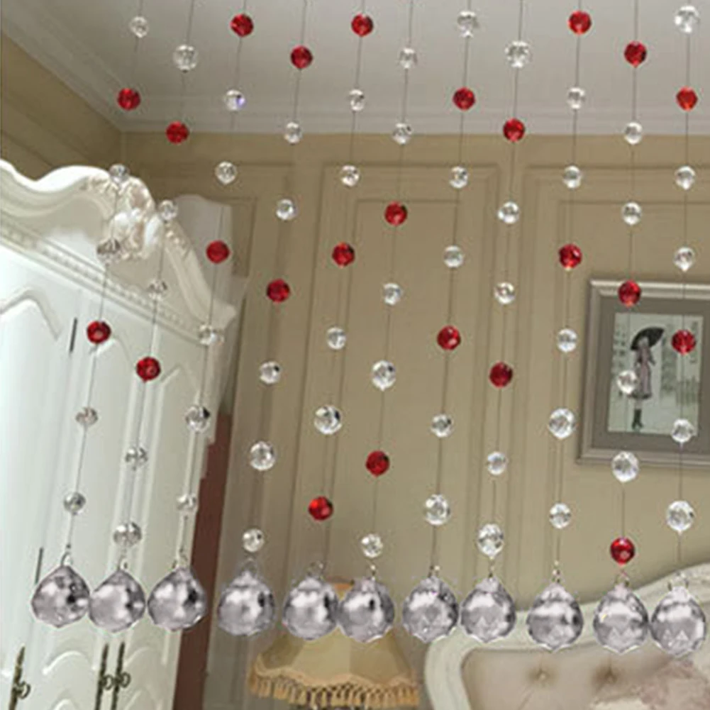 1 м/струна Хрустальный портативный висячий Декор для дома декорация оформление