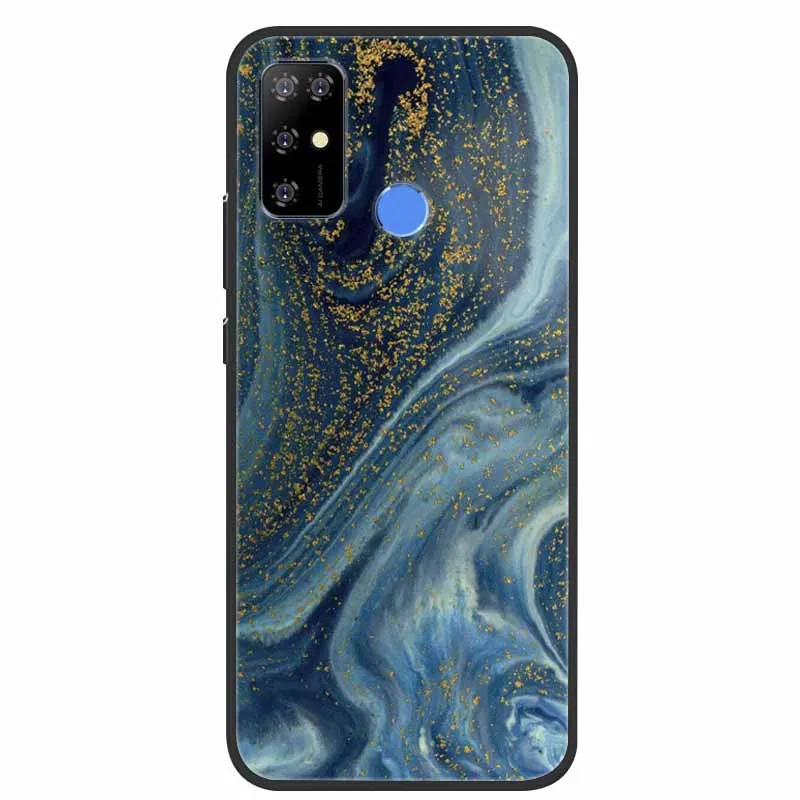 Чехол Для DOOGEE N20 Pro N30 N40 мраморный Мягкий силиконовый чехол из ТПУ для телефона Doogee
