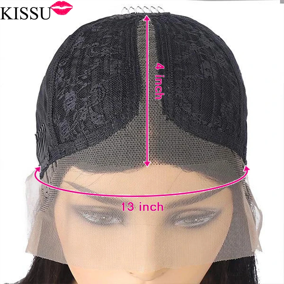

KISSU wholesale bone straight lace front wig Brazilian T Part lace Human Hair Wigs for women lace Frontal wig lace closure wig