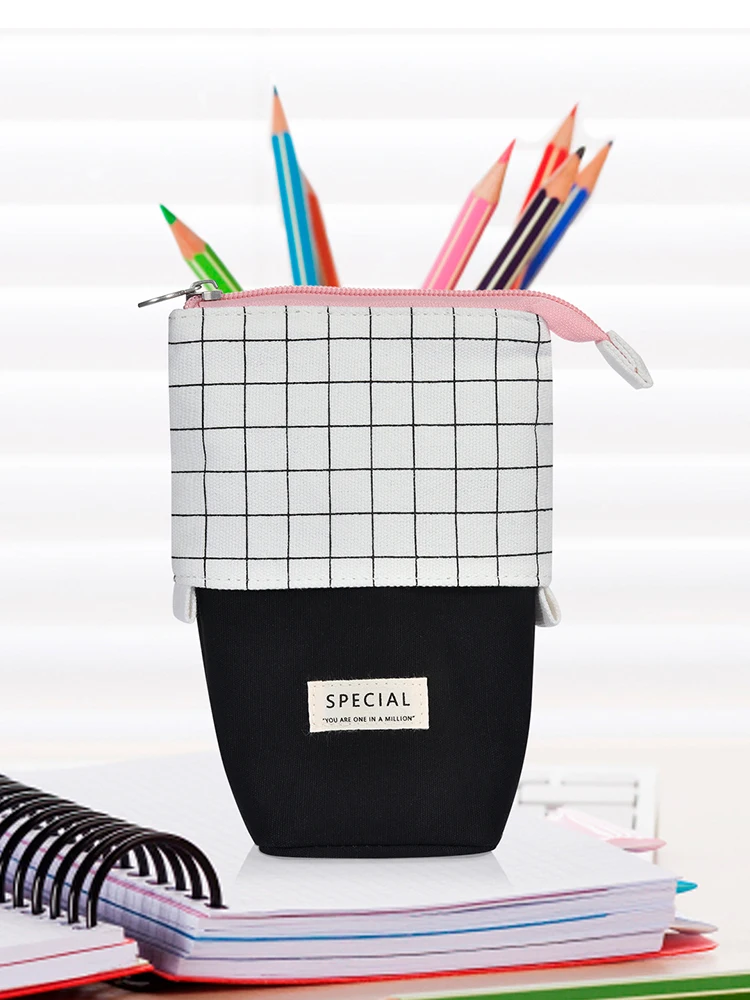 

Stationery Creative Retractable Pencil Case School Stationery Storage Bag Kawaii Pen Case Cute Pen Holder Gifts For Kid Pen Bag