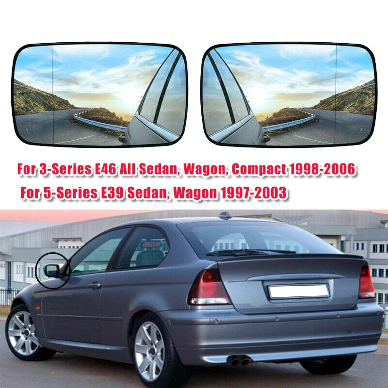 Зеркало заднего вида с подогревом для BMW E39 E46 320I 330I 325I 525I 1998-2006 LH/RH 51168250436 2 шт. |