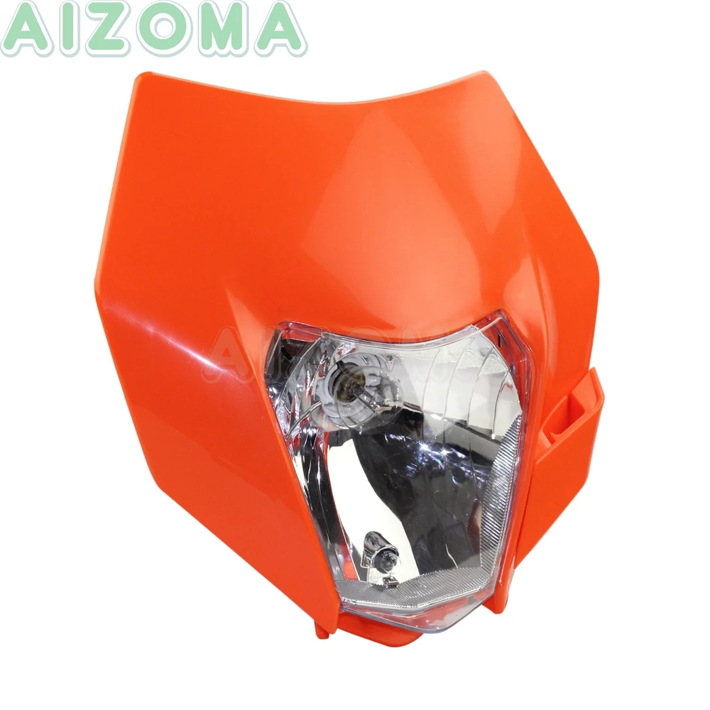 Грязи гоночный фары для мотокросса обтекатель 12v/35 Вт фара Enduro 125 200 350 450 XC EXC SX XCF W 250
