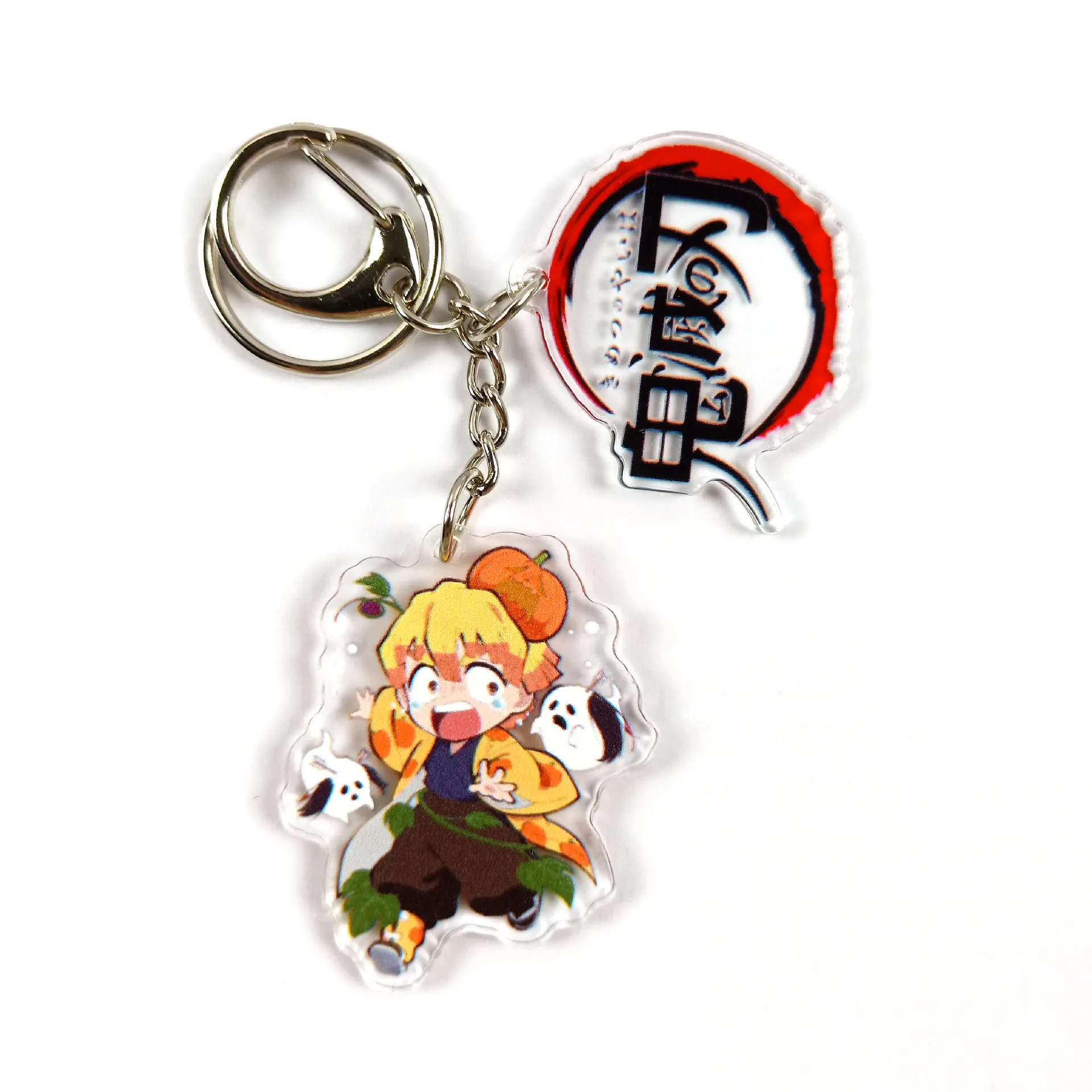 

New Hot Anime Demon Slayer Kimetsu No Yaiba Key Chains Student Backpack Pendant Car Key Ring Friend Keychain Christmas Birthday