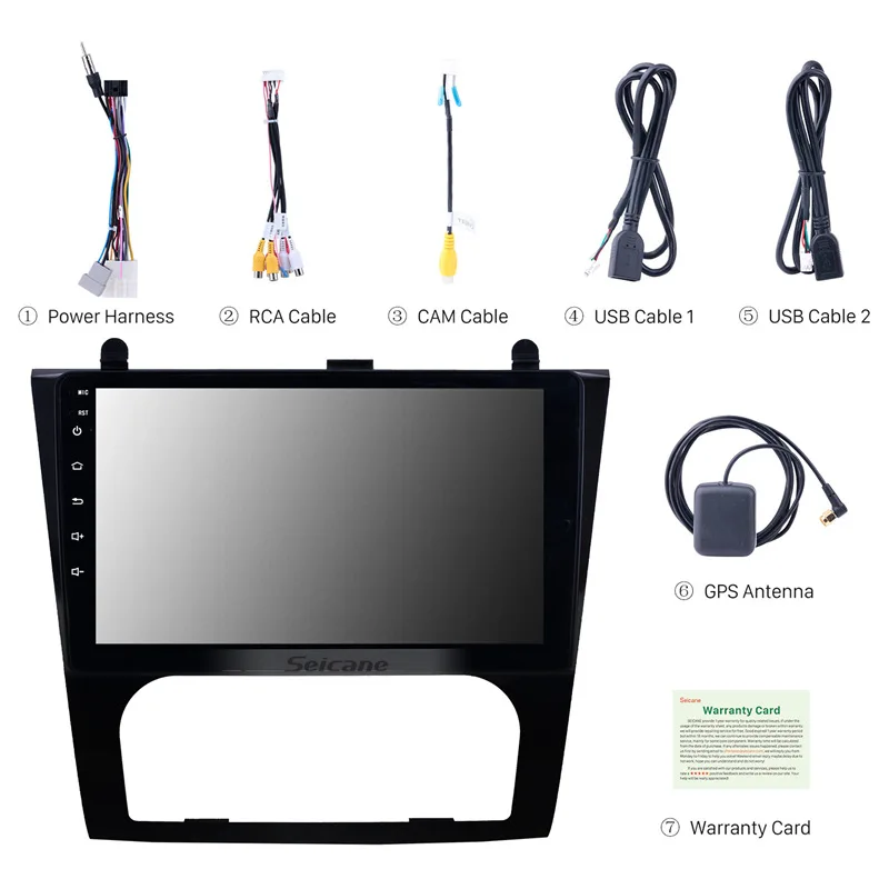 Seicane Android 10.0 Car Radio GPS Navi HD Multimedia Player for 2008-2012 Nissan Teana Altima Auto A/C With Bluetooth SWC DVR | Автомобили