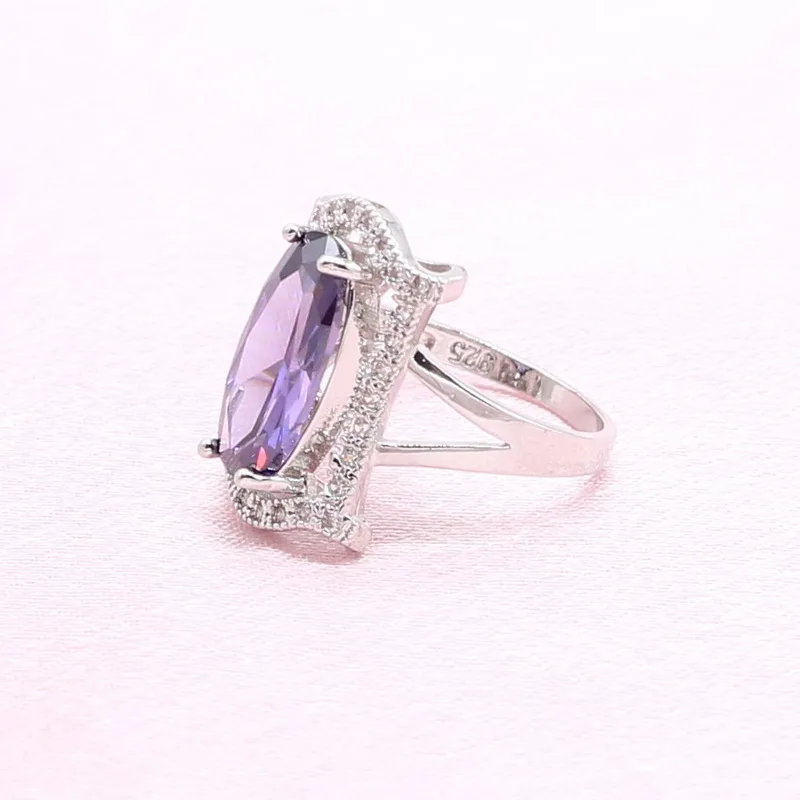 Женский комплект украшений для невесты Элегантные Серьги серебряного цвета с