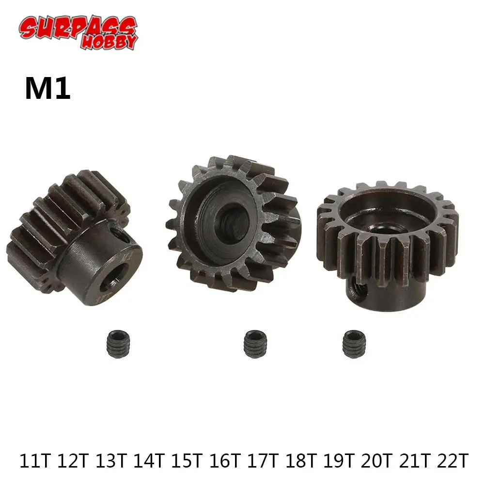 1/8 RC M1 5 мм 11T / 12T 13T 14T 15T 16T 17T 18T 19T 20T 21T 22T Шестерня двигателя комбинированная|Детали и