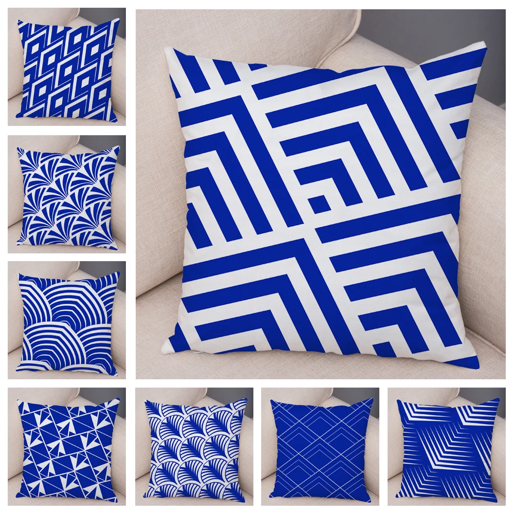 

Чехол в скандинавском стиле для дивана, мягкая плюшевая наволочка с геометрическим рисунком, домашний декор, 45x45 см