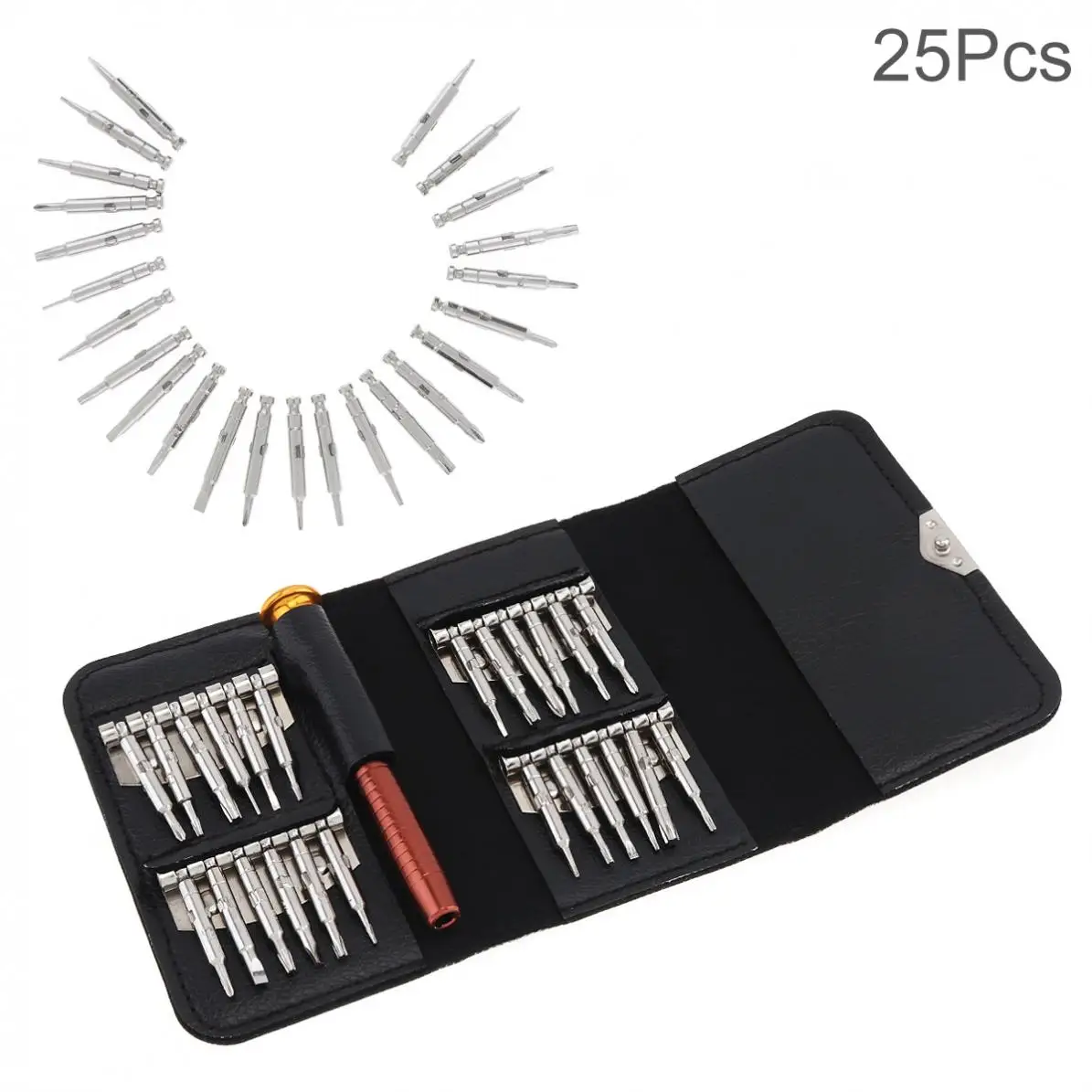 25 шт./лот Набор отверток многофункциональный инструмент для ремонта кожаный