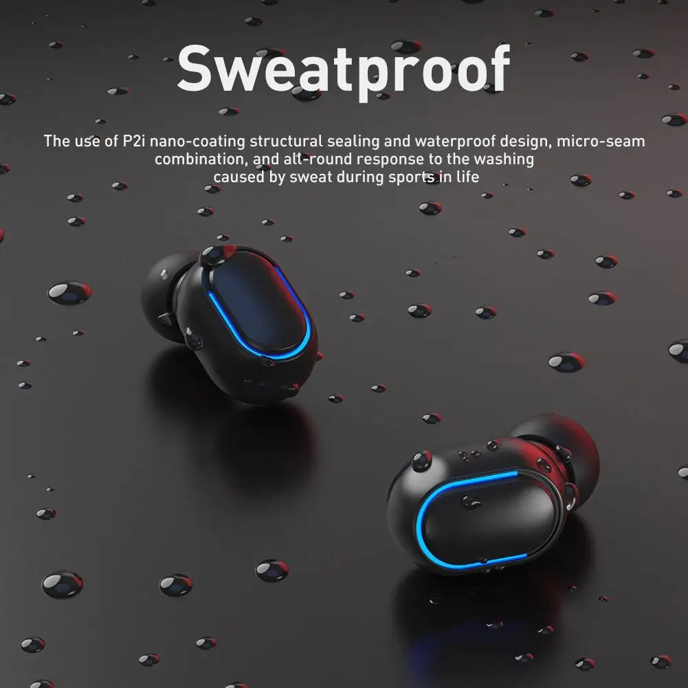 TWS-стереонаушники T11 с поддержкой Bluetooth 5 0 и светодиодной подсветкой | Электроника