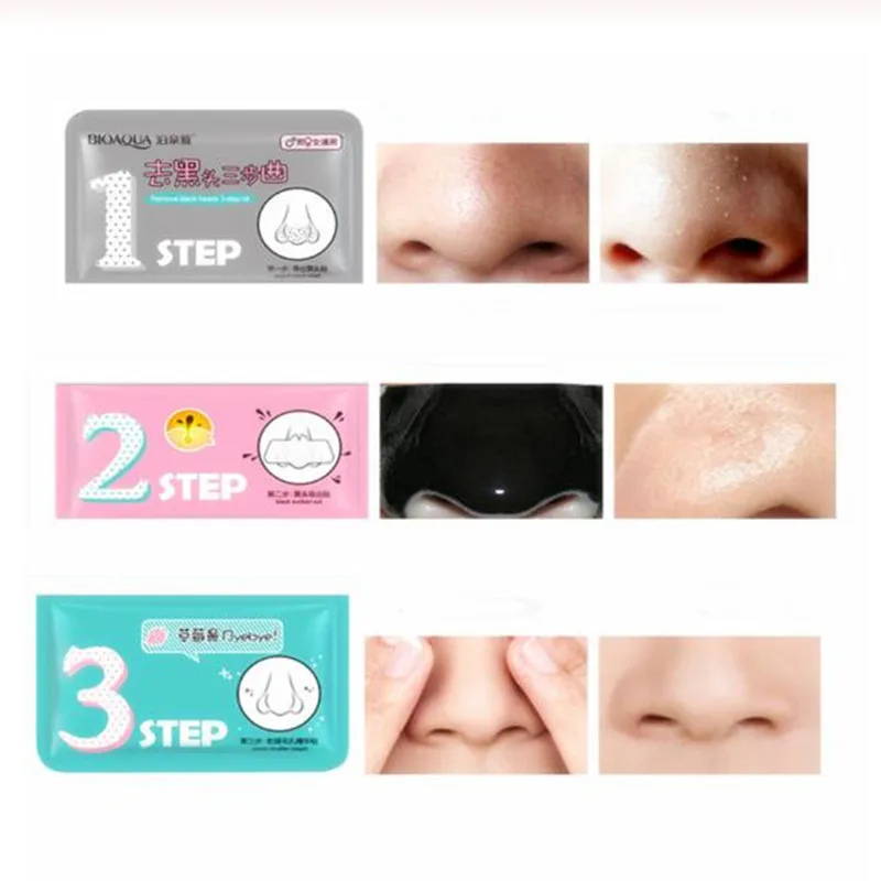Полоски для носа маска ухода за кожей лица против черных точек удаление