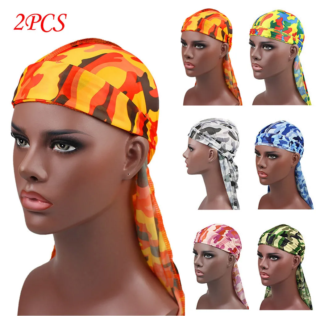 Длинный хвост атласный тюрбан с принтом хиджаб Кепка Для Взрослых бандаж для