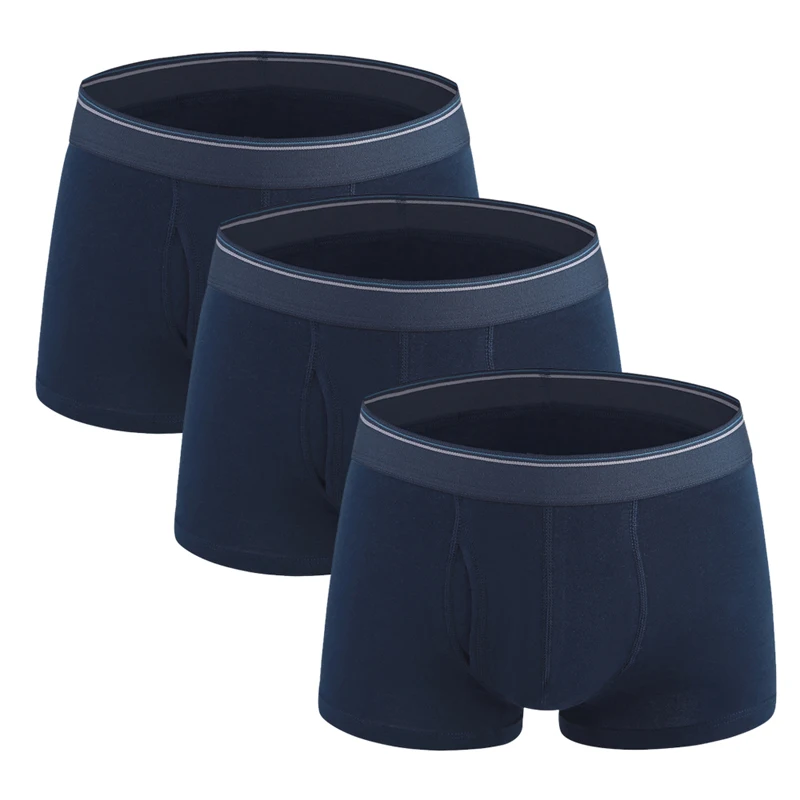 EU Size 3pcs/lot Summer Men Underwear Soft Cotton Breathable Sexy Youth Boxer Ventilate Shorts Solid Underpants Panties | Мужская одежда