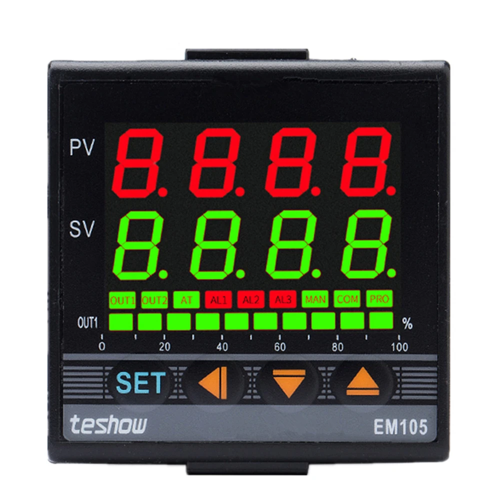 Светодиодный интеллектуальный цифровой ПИД-регулятор температуры TESHOW EM105/TS81E
