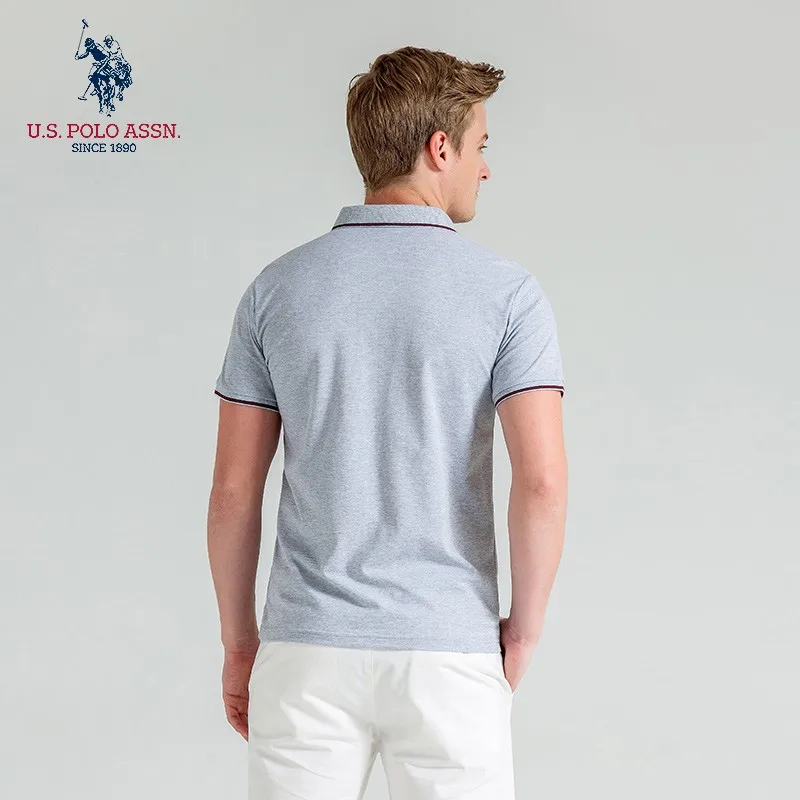 Мужская летняя рубашка-поло с вышитым логотипом | одежда