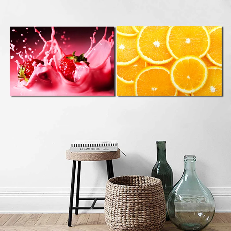 

Beauty Fruits Food Wallpaper Canvas Posters Prints Wall Art Painting Decorative Picture Modern Kitchen Home Decoration Framework
