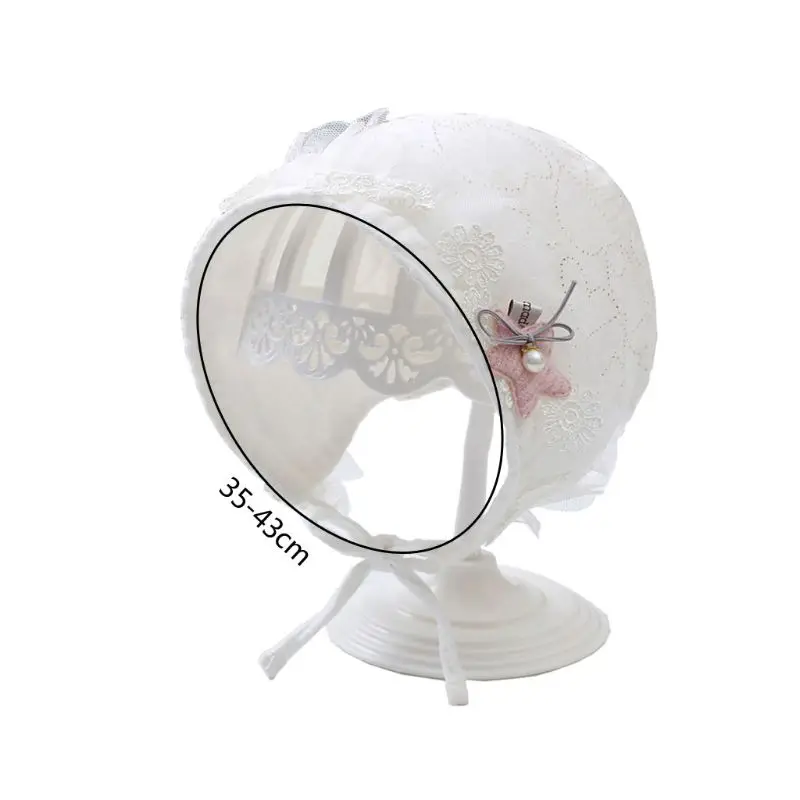 

Lace Newborn Cotton Kids Hat Baby Princess Cap Infant Baby Bonnet Summer Sun Hat